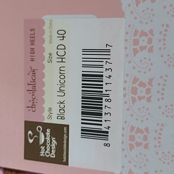 Hot Chocolate Design Chocolaticas Black Unicorn shoes BNIB - Picture 7 of 8